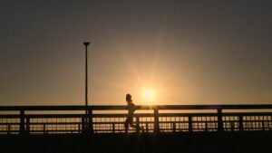 Photo morning running
