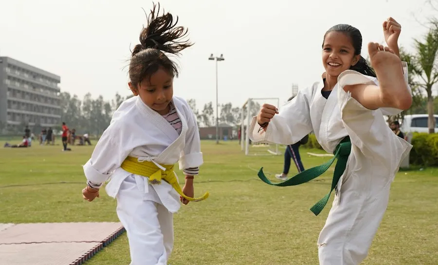 Photo children sports activities